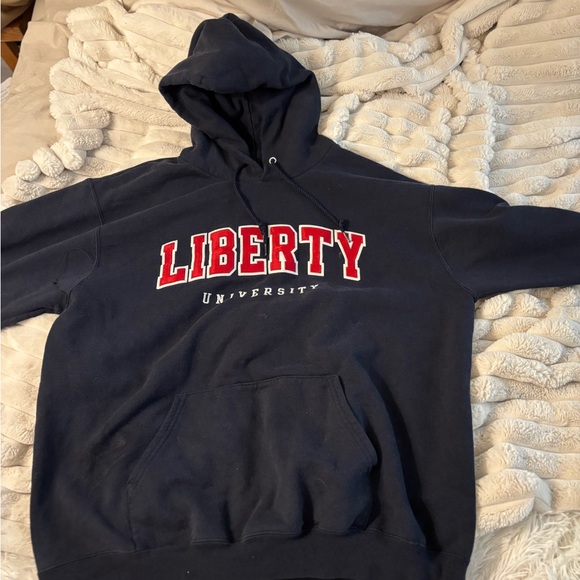 Liberty University Navy Hoodie - Picture 2 of 4